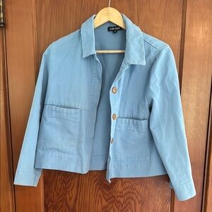 Ilana Kohn Mabel Crop Jacket in Cerulean Size M
